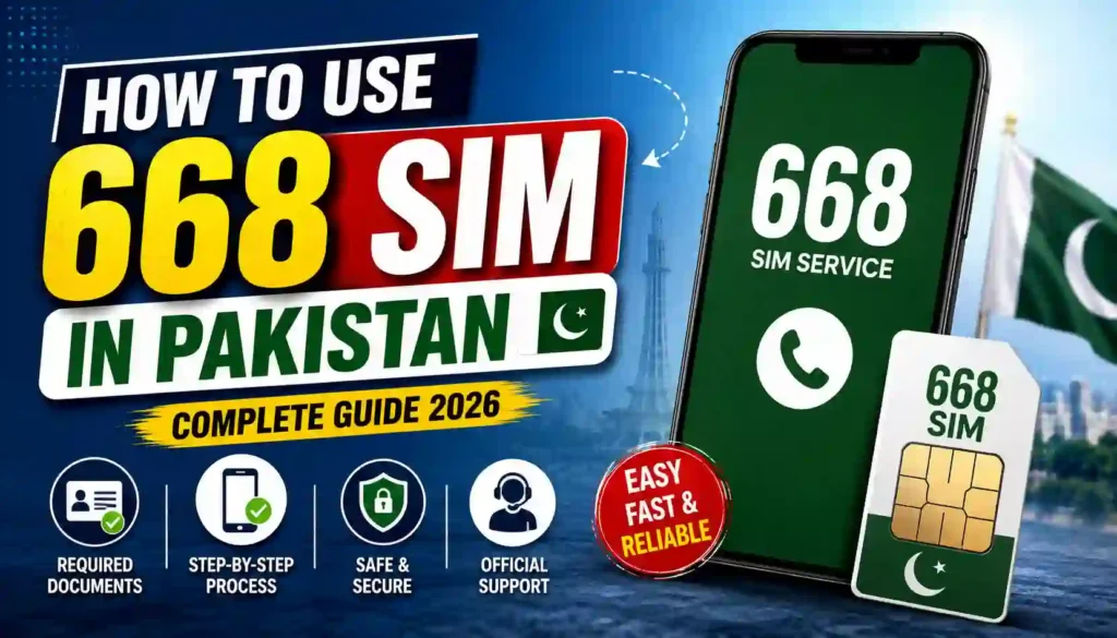 How to Use 668 SIM in Pakistan