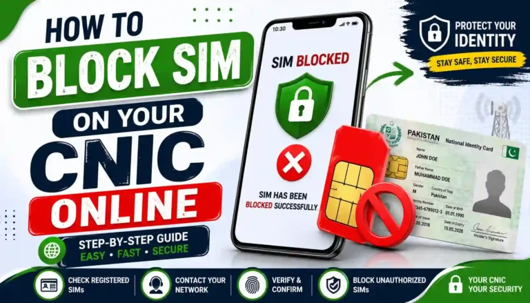 How to Block SIM on Your CNIC Online