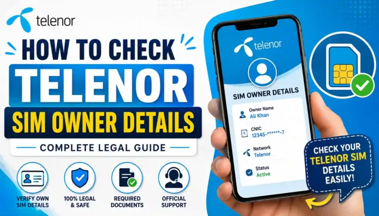How to Check Telenor Sim Owner Details