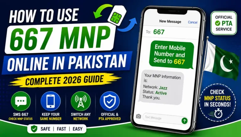 How to Use 667 MNP Online in Pakistan